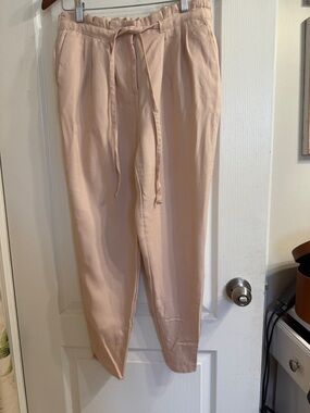 Le Château Blush Pink Elastic Waist Trousers